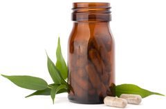 Bottle of Herb Capsules