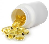 Bottle of Vitamin D Capsules